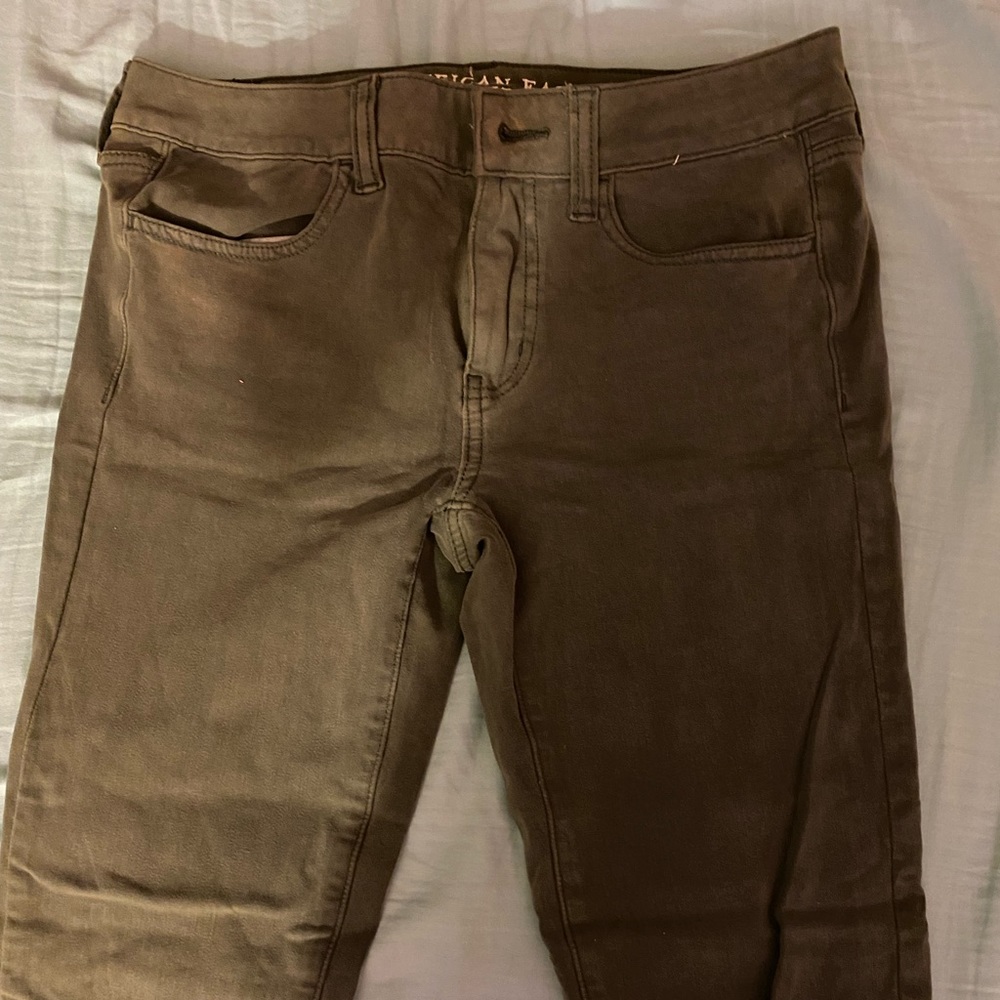 Green American Eagle Cargo/khaki pants